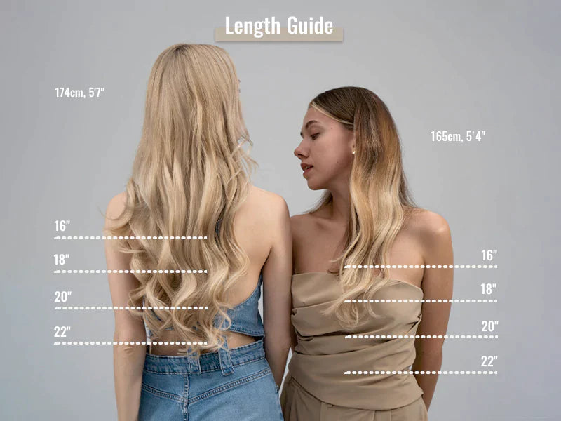 18-inch vs 22-inch hair extensions：How to Choose the Right Hair Extens