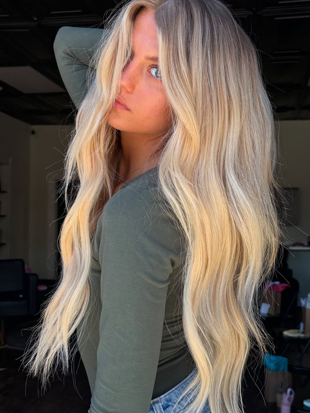 Rooted Champagne Blonde