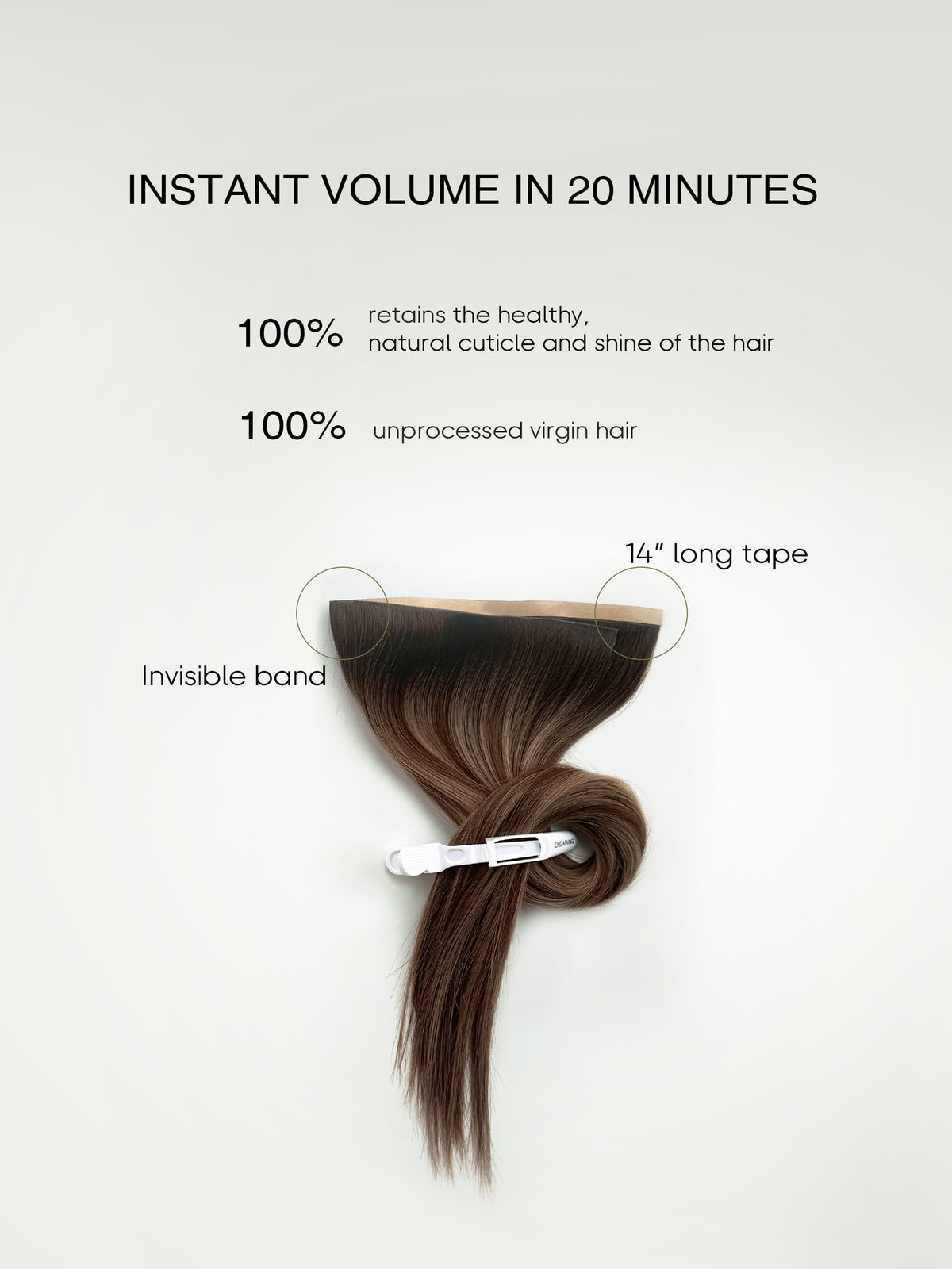 invisible tape in weft