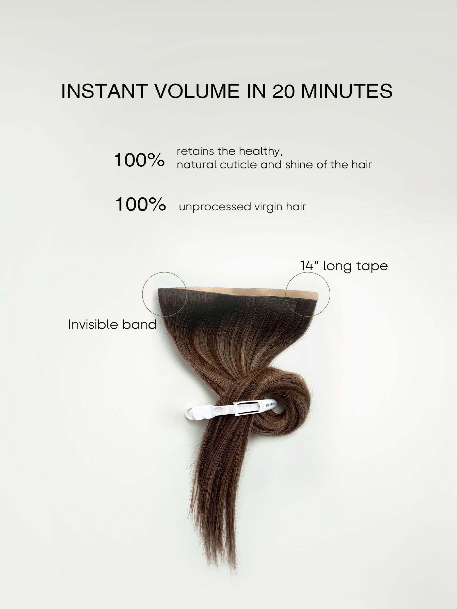 invisible tape in weft