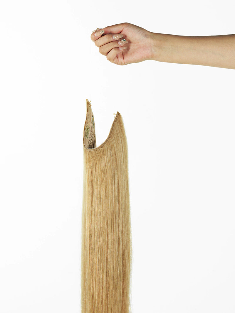 Try 20'' Dirty Blonde Halo Extensions|Healthy Hair Extension| Endaring