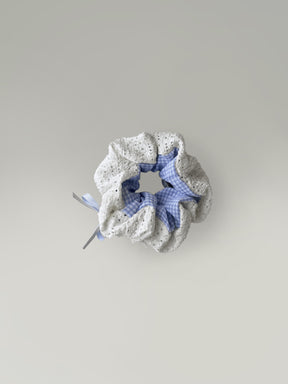 FrenchGinghamBowScrunchie1