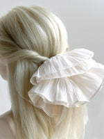 Oversize Organza Ruffle Scrunchie