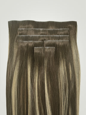 Tortoiseshell Balayage Invisible Clip-Ins