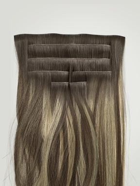 Tortoiseshell Balayage Invisible Clip-Ins 22"/55.88cm (140g)