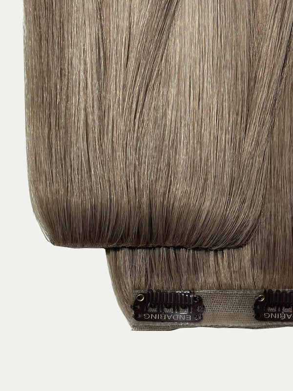 Ash blonde balayage HD Clip-In Extensions
