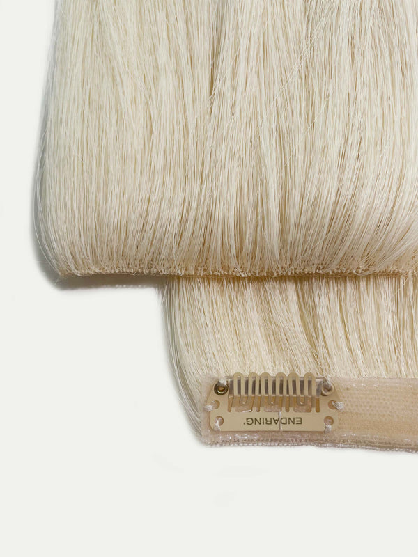 Ashy blonde HD Clip-In Extensions