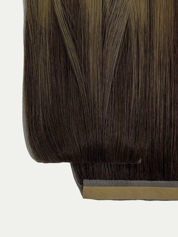 Chestnut brown balayage HD Tape-In Extensions