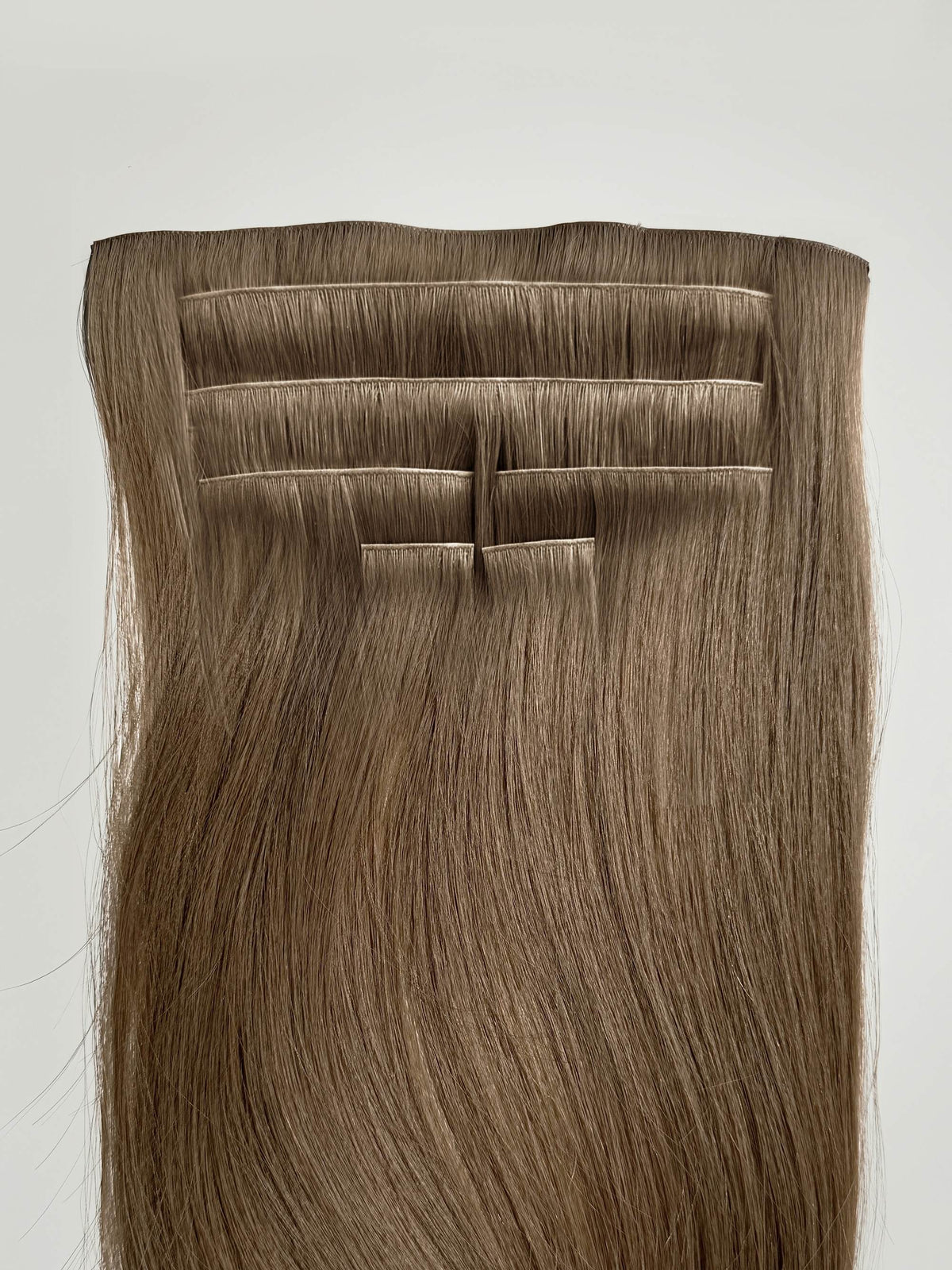 Chocolate Brown Invisible Clip-Ins 18"/45.72cm (100g)