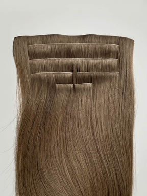 Chocolate Brown Invisible Clip-Ins 18"/45.72cm (100g)