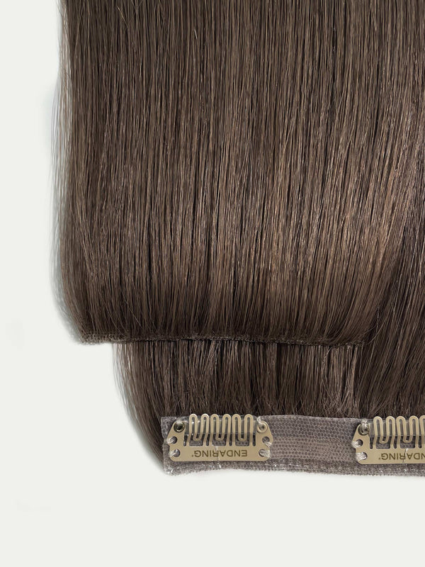 Dark brown HD Clip-In Extensions