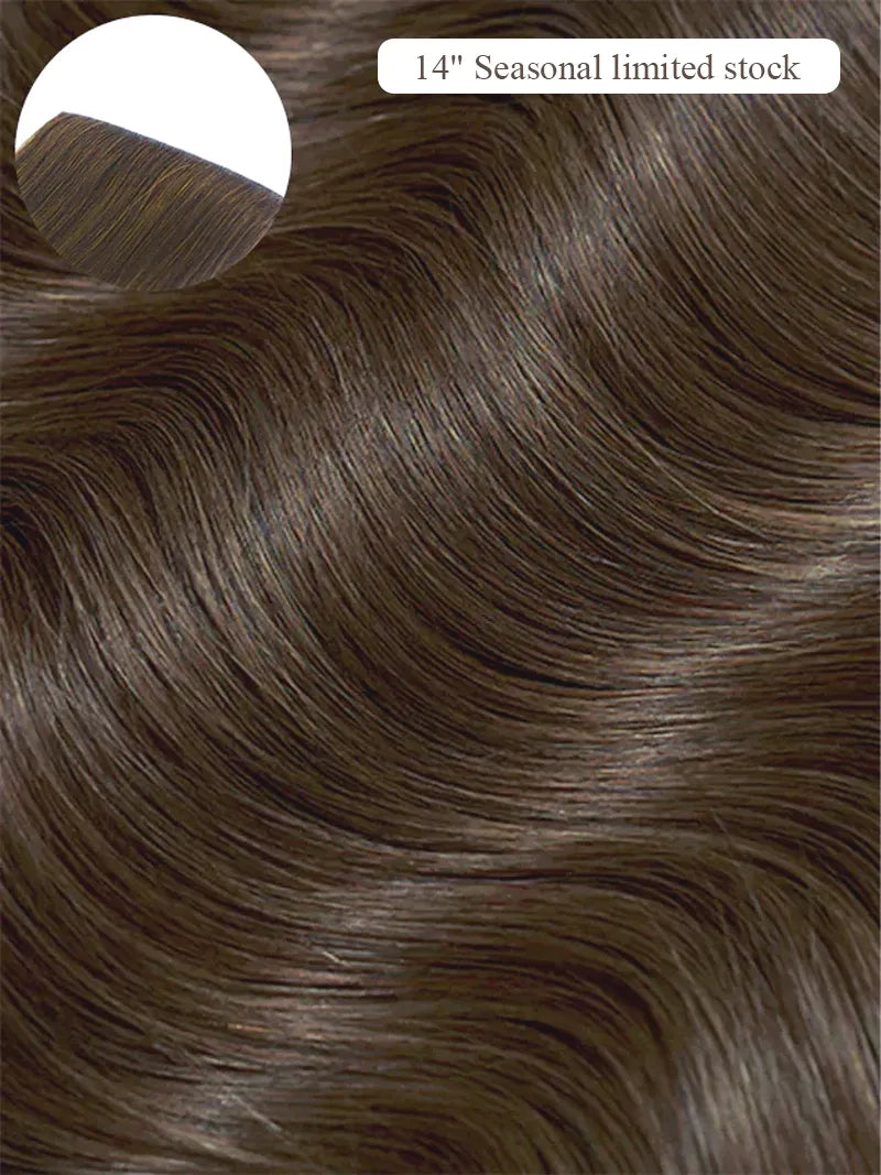 Dark Brown Single Clip-In Hair Extensions 14'' (22g/30g)