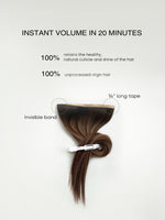 invisible tape in weft