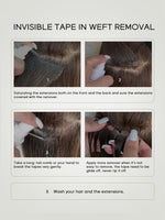 invisible tape in weft