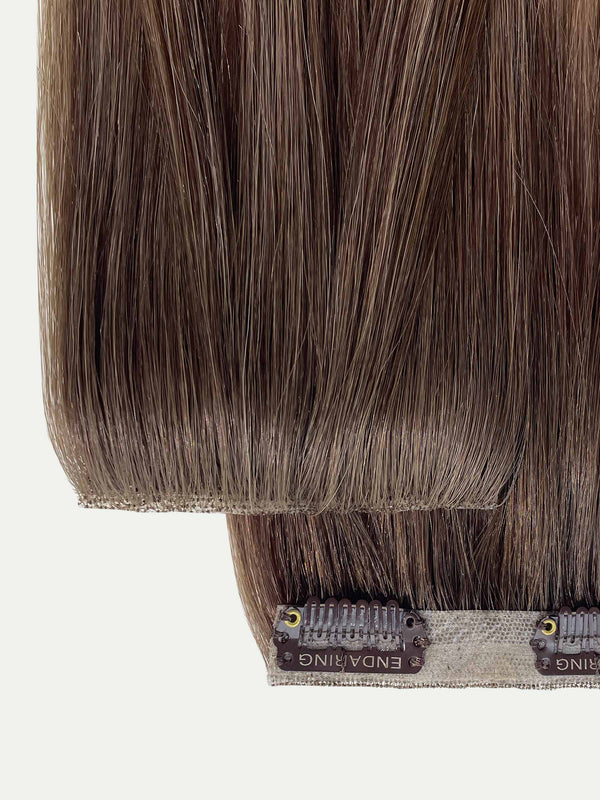 Mocha melt balayage HD Clip-In Extensions