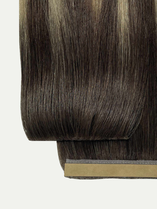 Tortoiseshell balayage HD Tape-In Extensions