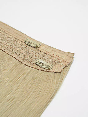 16inch beige blonde halo hair extensions3