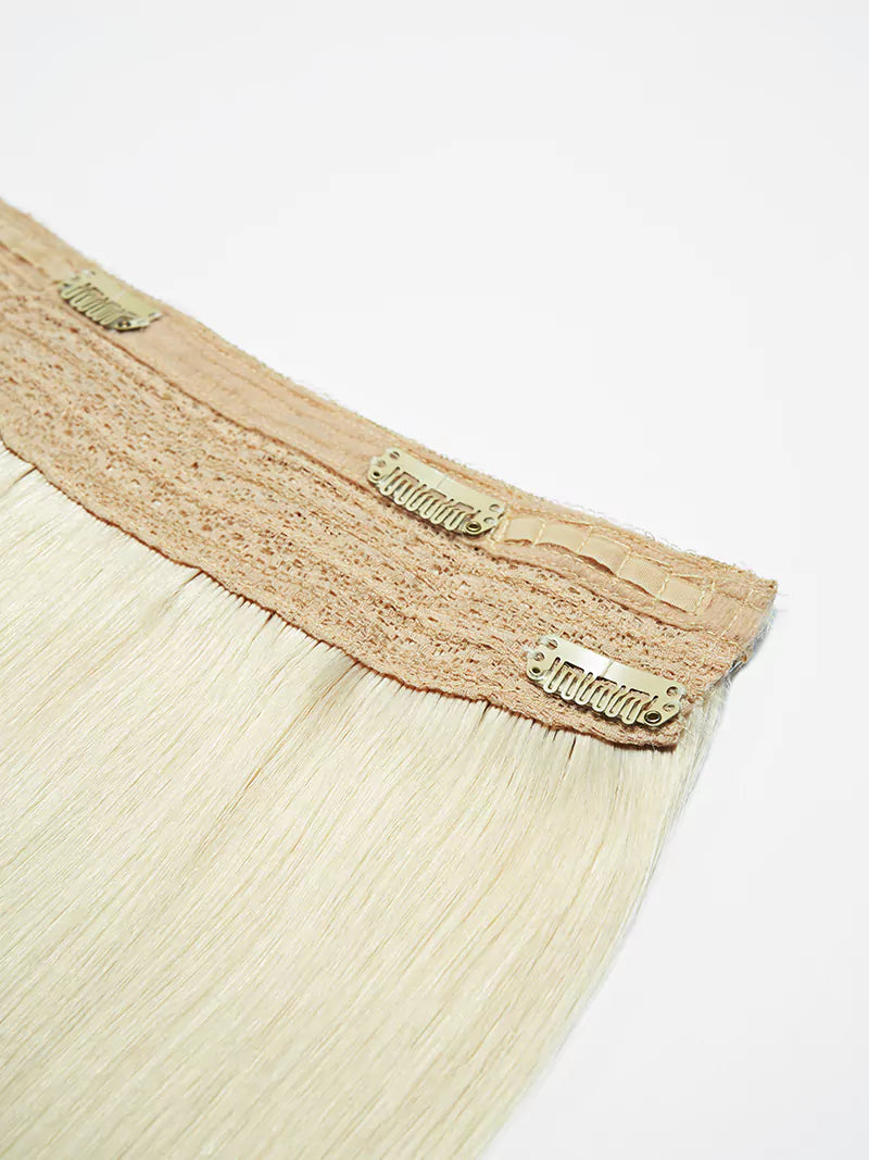 16inch ice blonde halo hair extensions3