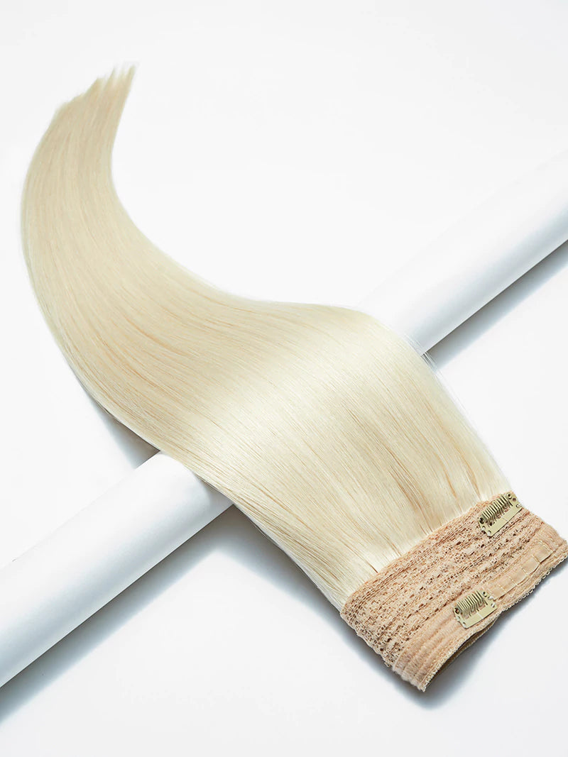 16inch ice blonde halo hair extensions4