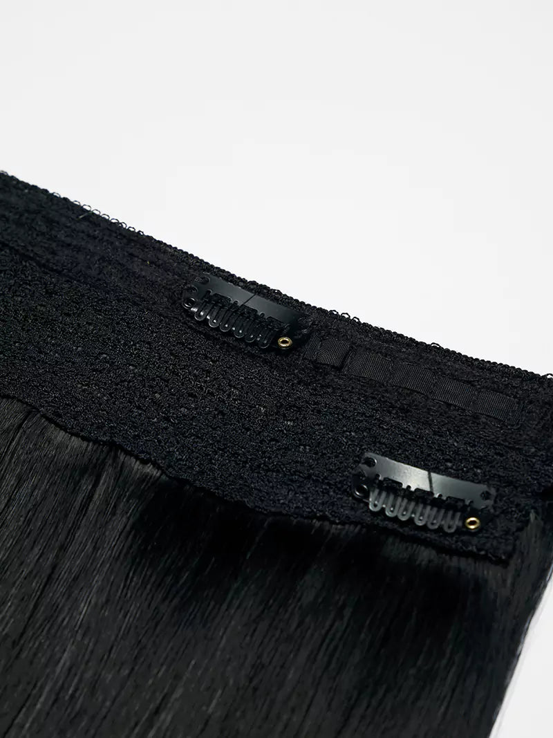 16inch off black halo hair extensions 3