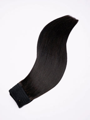 16inch jet black halo hair extensions2