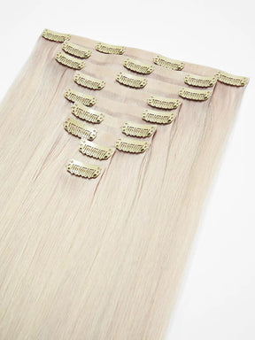 18inch 130g oyster gray ultra seamless clip-ins2