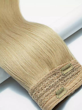 20inch beige blonde halo hair extensions1