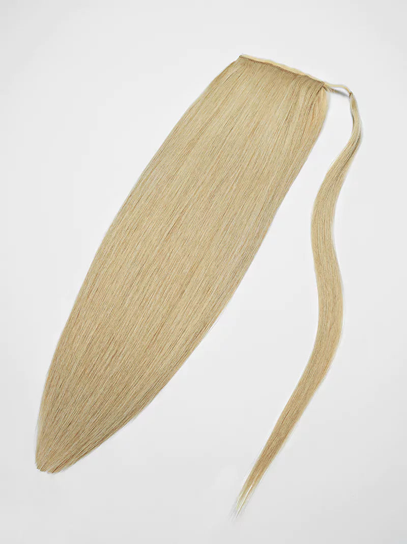 20inch beige blonde ponytail clip-in hair extensions3