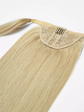 20inch beige blonde ponytail clip-in hair extensions5