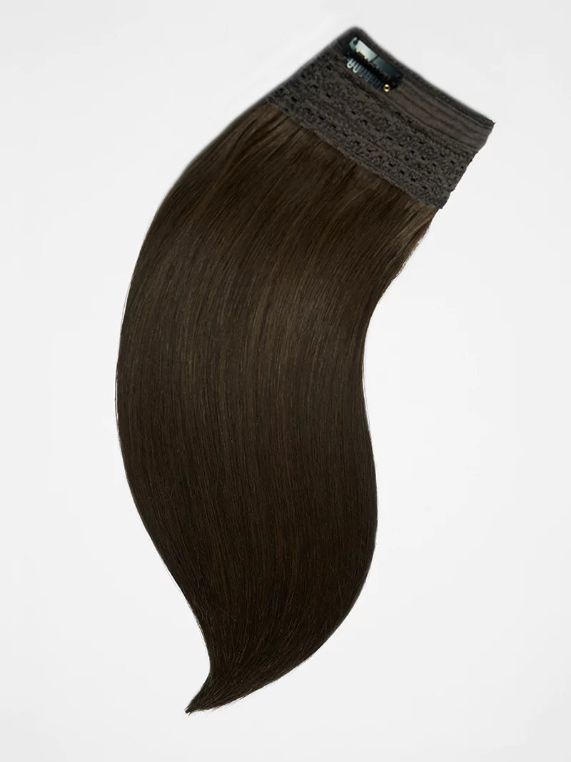 20inch dark brown halo hair extensions6
