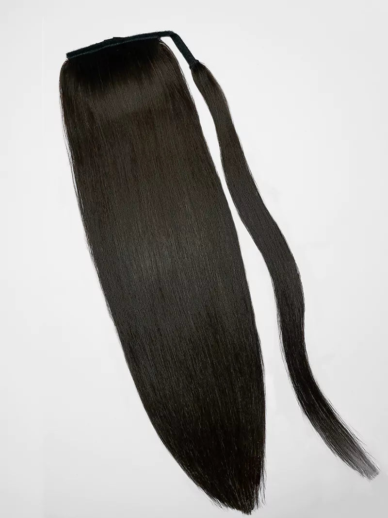 20inch off black ponytail clip-in hair extensions 3
