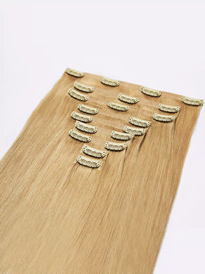 22inch 180g dirty blonde ultra seamless clip-ins5