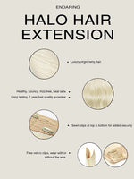 endaring halo hair extensions details