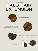 endaring halo hair extensions details